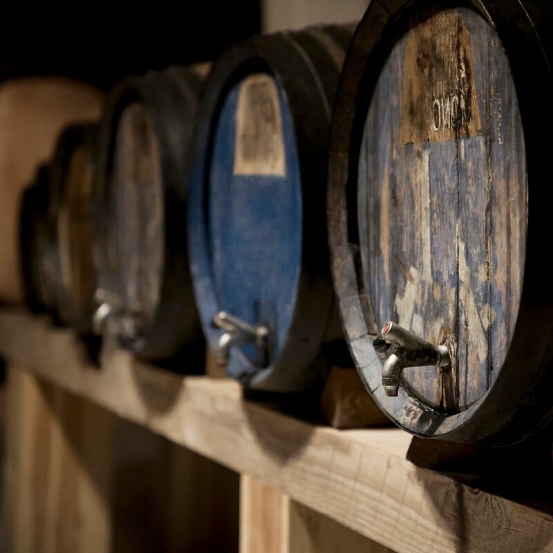 Barriles en bodega